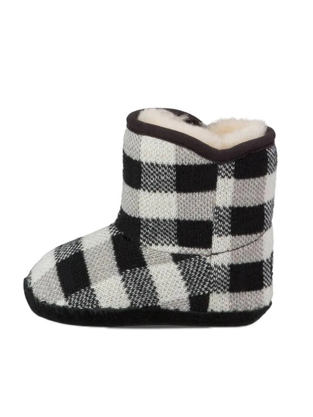 UGG Baby Purl Pine Buffalo Plaid Booties | Size 0/1 | NWOT 🖤🤍 - Picture 4 of 10
